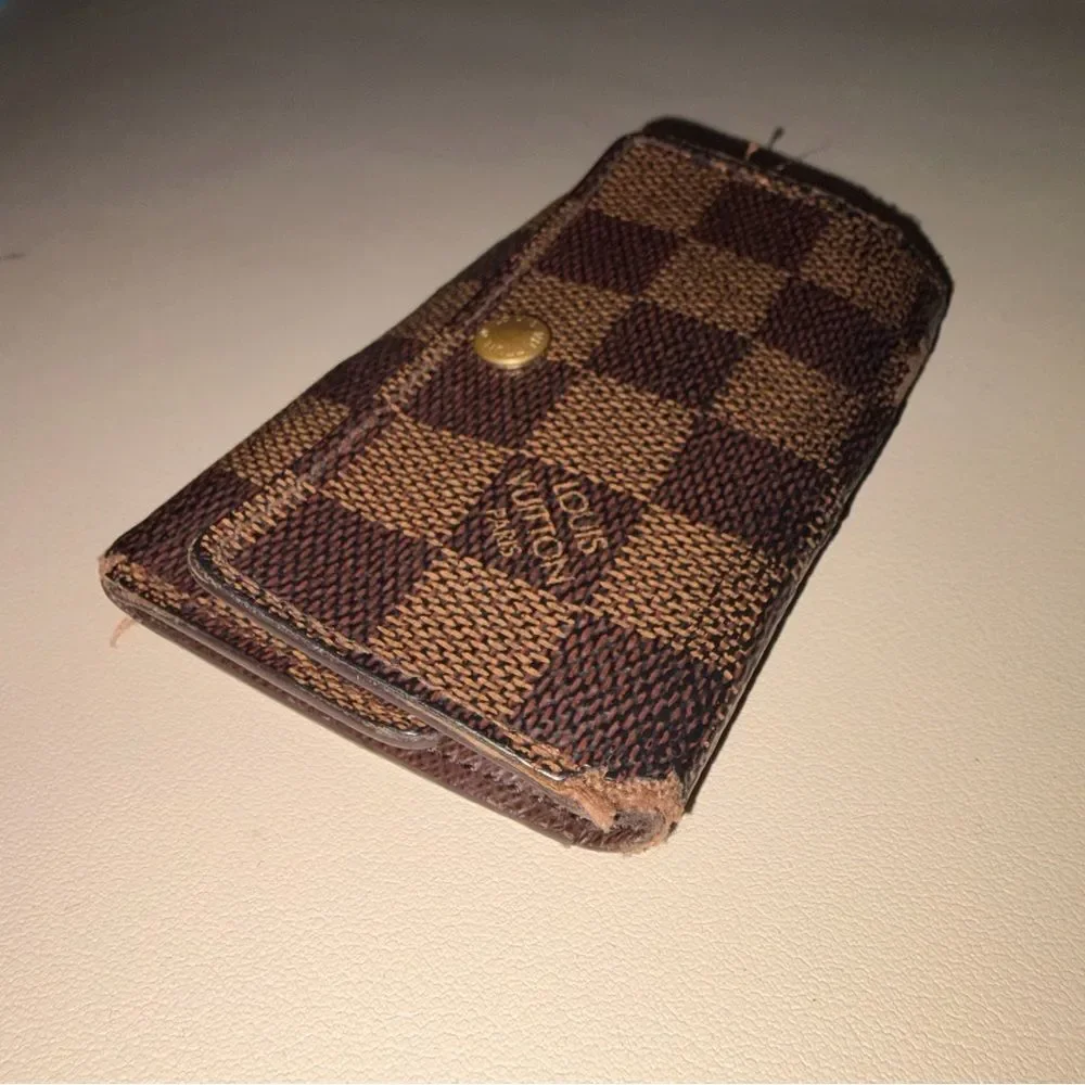 Louis Vuitton Damier Ebene 6 Key Holder Wallet - Brown and Dark Brown
